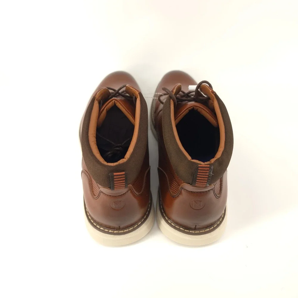 Nunn Bush Mens Chase Chukka Ankle Boots Brown Size 12 Lightweight Comfort NWOB